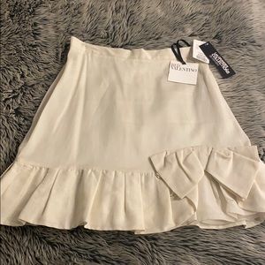 Red Valentino Linen Skirt